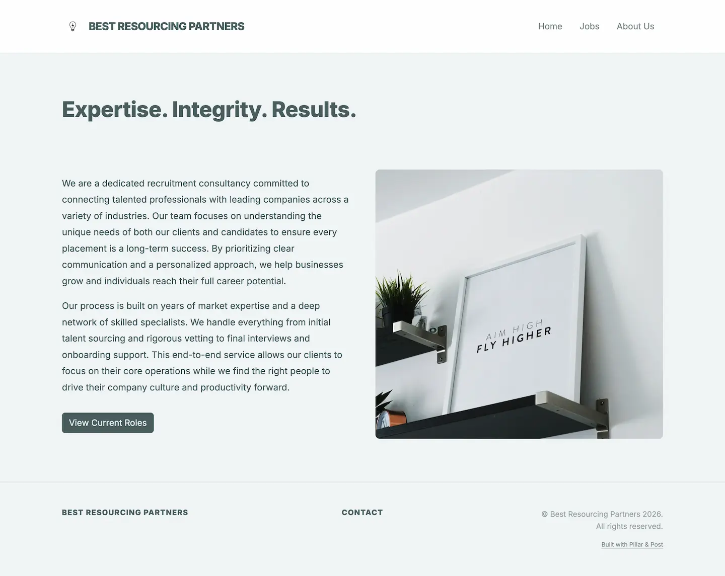 The Startup about page preview